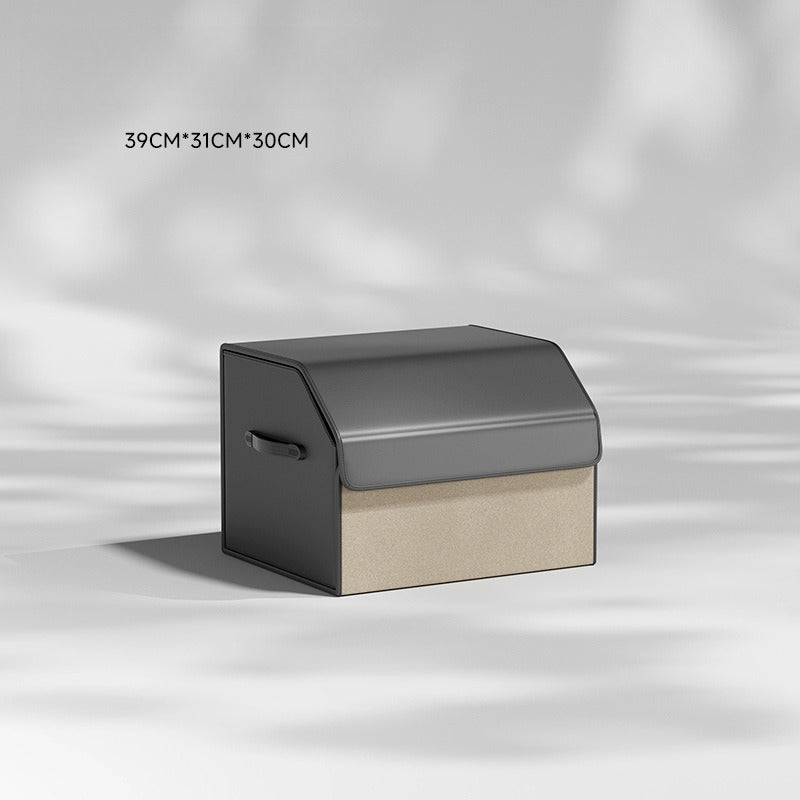 Foldable Leather Car Trunk Storage Box