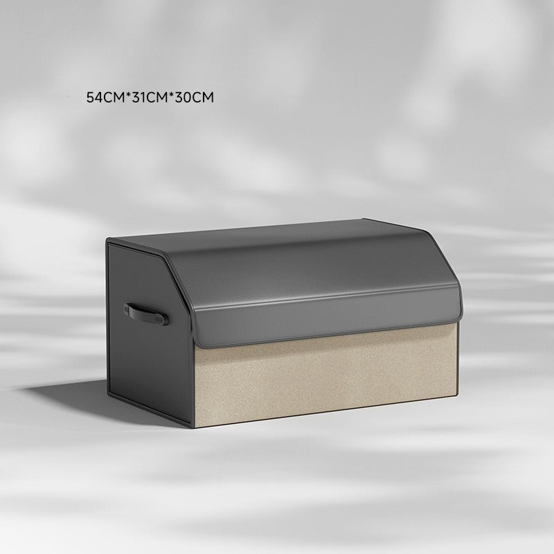 Foldable Leather Car Trunk Storage Box