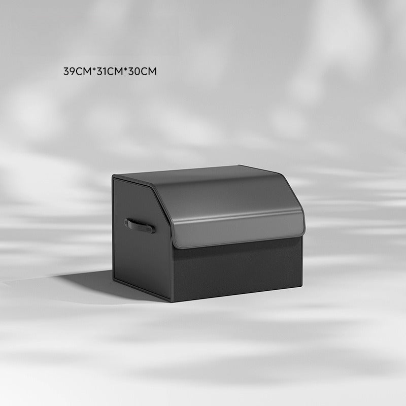 Foldable Leather Car Trunk Storage Box