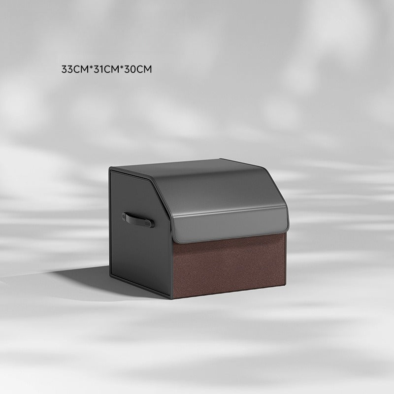 Foldable Leather Car Trunk Storage Box