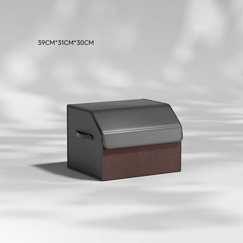 Foldable Leather Car Trunk Storage Box