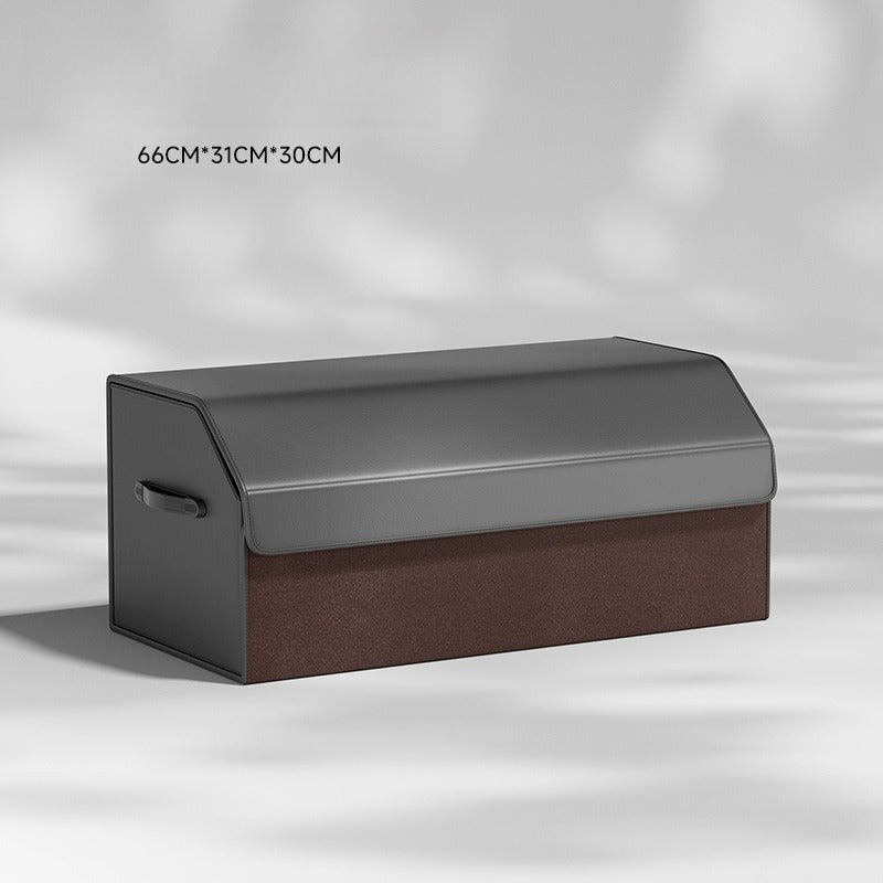 Foldable Leather Car Trunk Storage Box