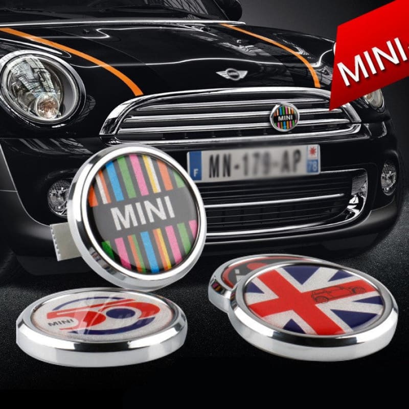 Mini Cooper Front Bumper Grill Emblem Badge Evfuns