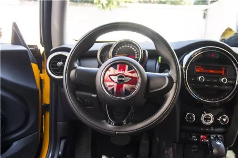 MINI cooper Steering Wheel Panel 3D PU Decal sticker Evfuns