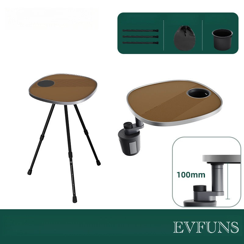 Multifunctional Floating Car Table – 360° Adjustable Camping & In-Car Desk