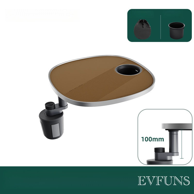 Multifunctional Floating Car Table – 360° Adjustable Camping & In-Car Desk