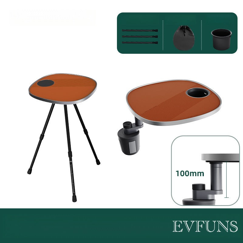 Multifunctional Floating Car Table – 360° Adjustable Camping & In-Car Desk