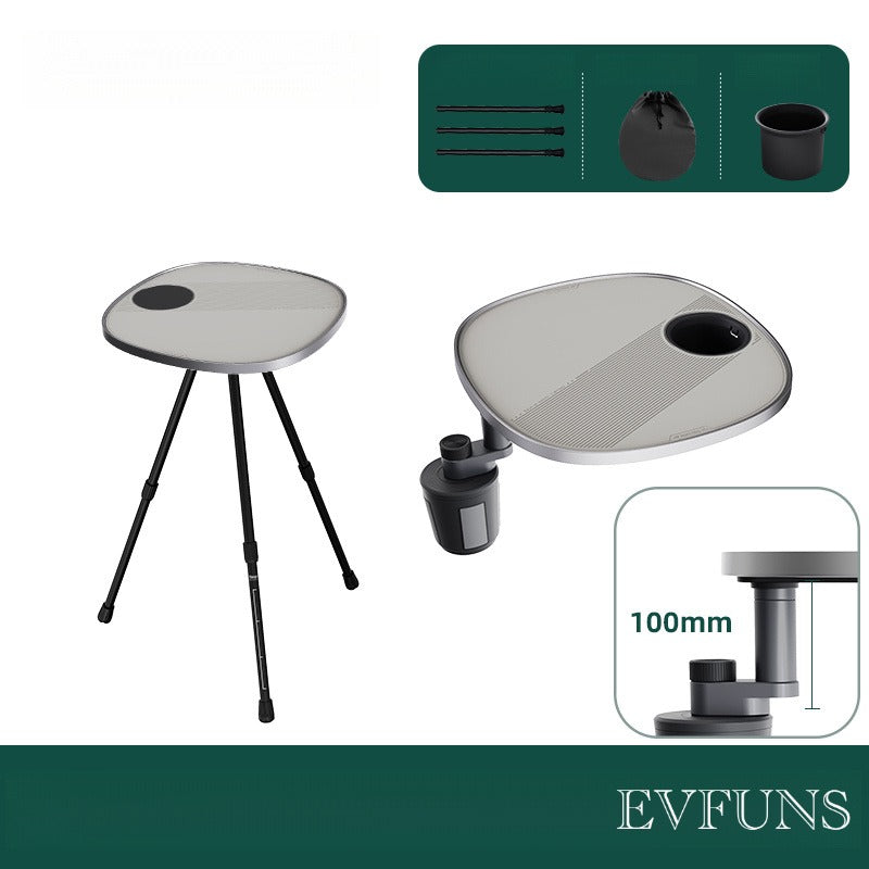 Multifunctional Floating Car Table – 360° Adjustable Camping & In-Car Desk