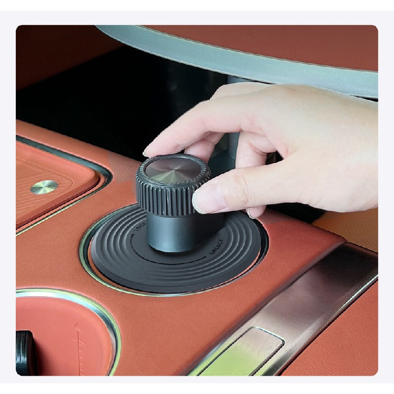 Multifunctional Floating Car Table – 360° Adjustable Camping & In-Car Desk