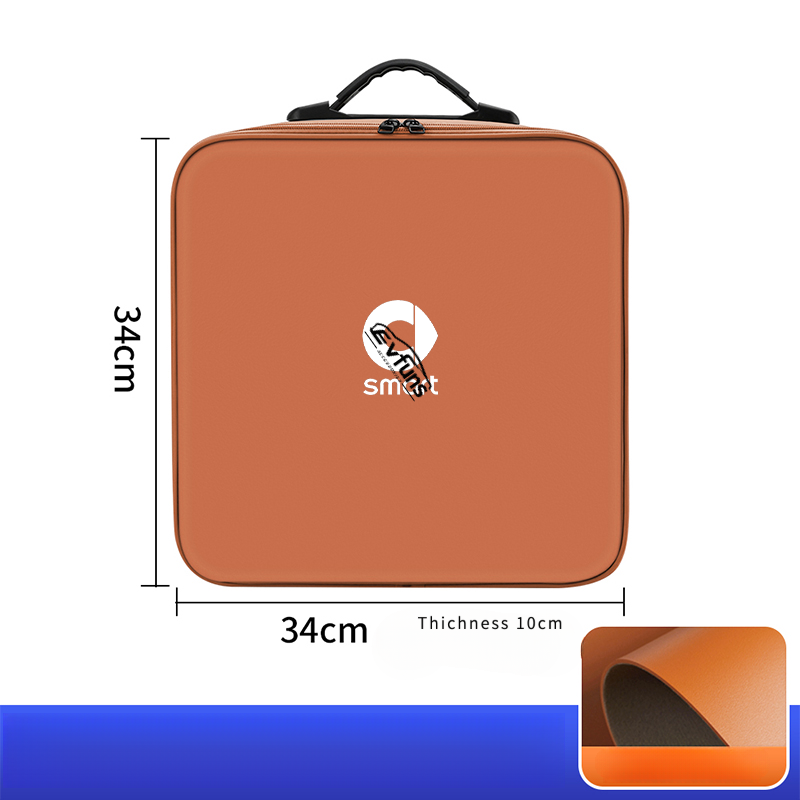 Nappa Leather EV Charging Cable Storage Bag For Smart