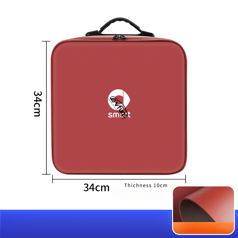 Nappa Leather EV Charging Cable Storage Bag For Smart