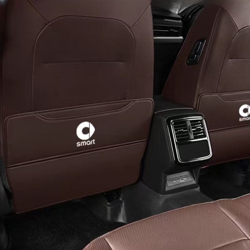 Seat Back Protector Mat for smart (2pcs) Brown Evfuns
