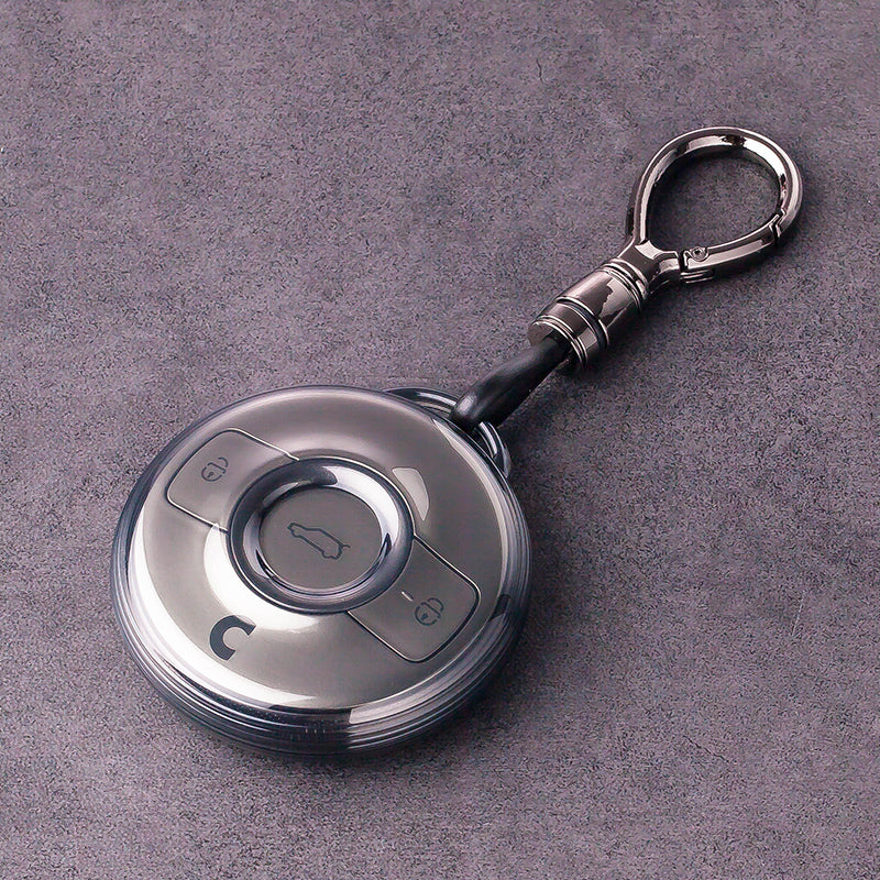 Translucent Black Soft Silicone Key Cover for Smart #1 #3