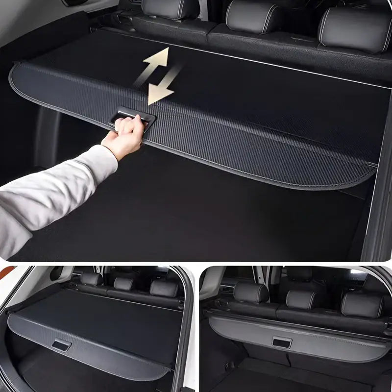 Smart #3 Trunk Curtain Microfiber Leather Layered Storage Evfuns
