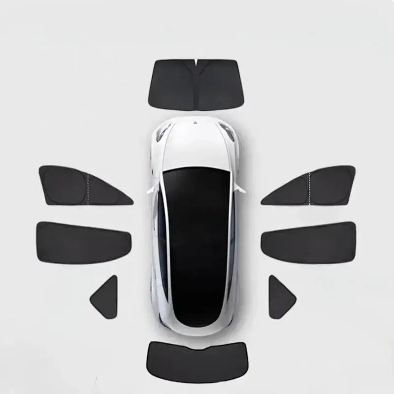 Smart #5 Car Window Sunshade Double-Layer Opaque Fabric Enhances Privacy Evfuns