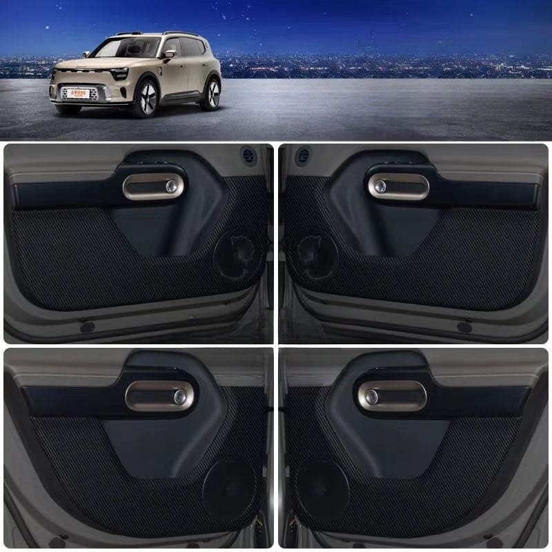 Smart #5 Door Anti-Kick Mats Carbon fiber texture Evfuns