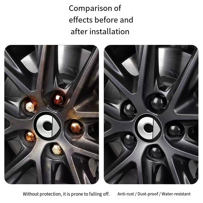 Smart Wheel Screw Caps Precision-Fit using Original Car Data Evfuns