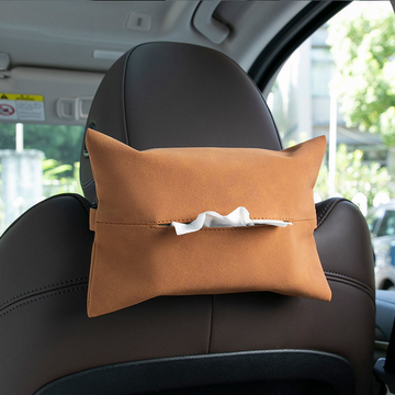 Suede Car Tissue Holder | Soft Interior Decoration Tissue Bag