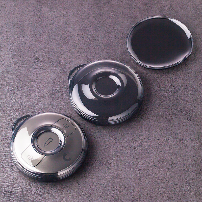 Translucent Black Soft Silicone Key Cover for Smart #1 #3