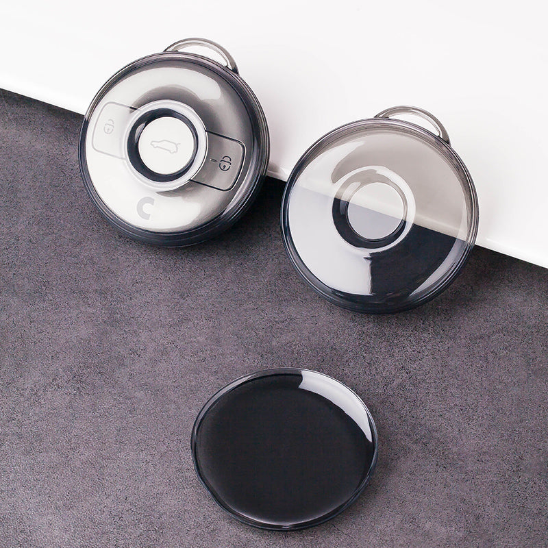 Translucent Black Soft Silicone Key Cover for Smart #1 #3