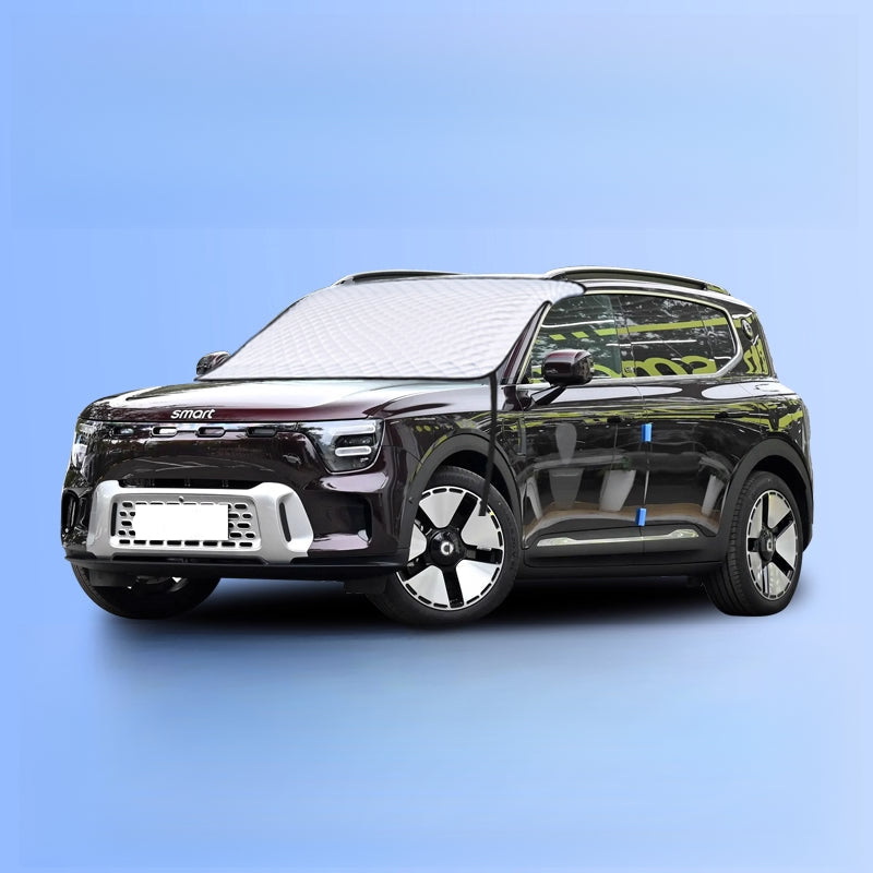 Windshield Snow Cover Frost & Sun Protection Car Cover For Smart # 5