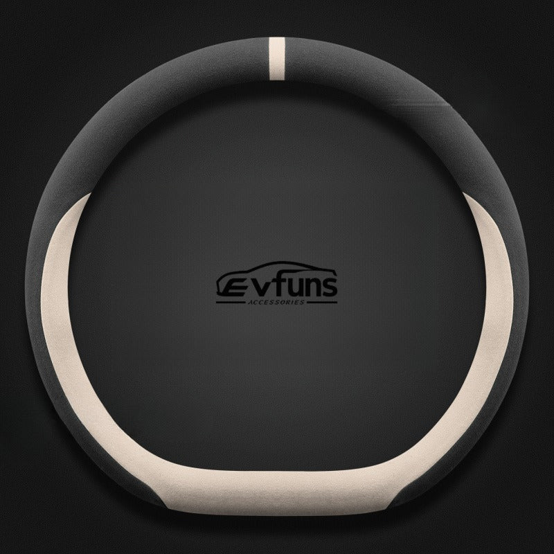 Winter Suede Steering Wheel Cover For Smart
