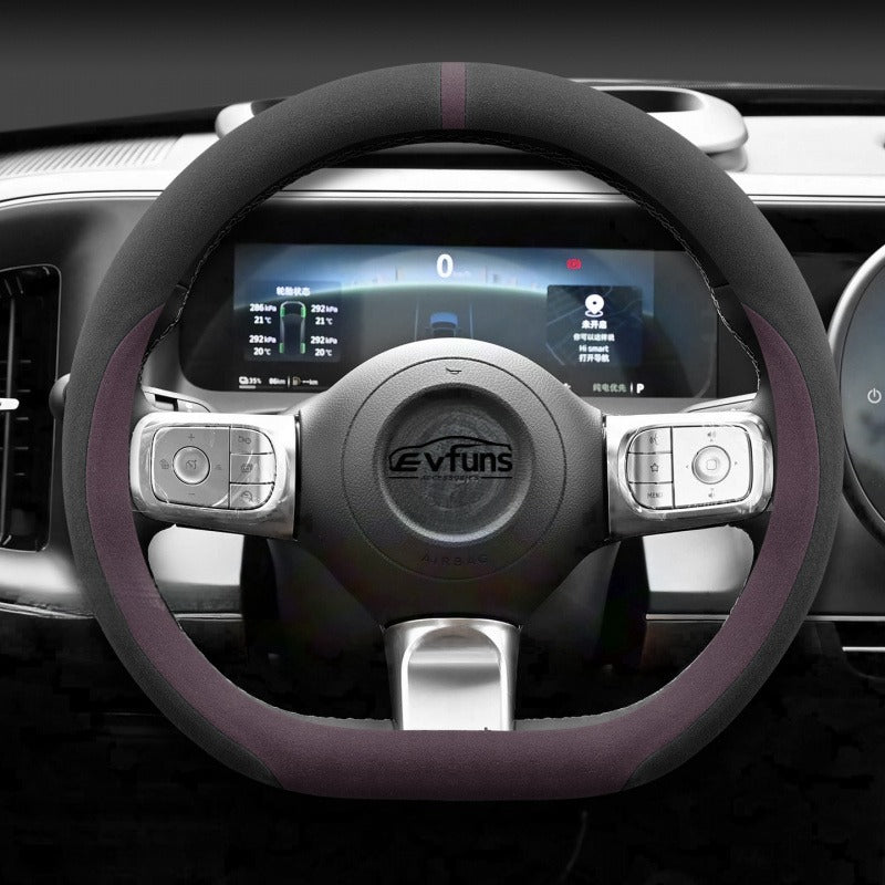 Winter Suede Steering Wheel Cover For Smart
